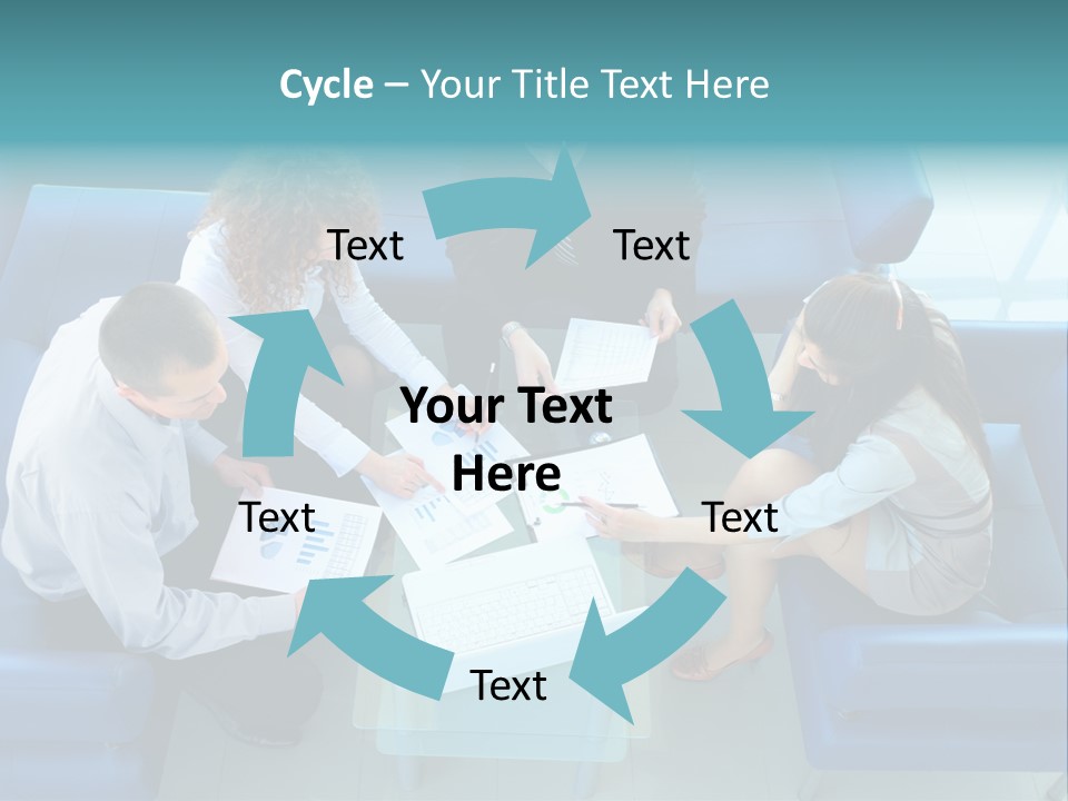 Business Male Teamwork PowerPoint Template