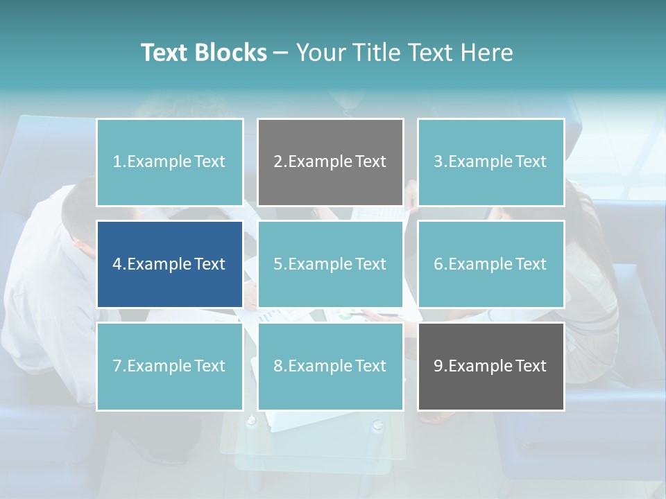 Business Male Teamwork PowerPoint Template