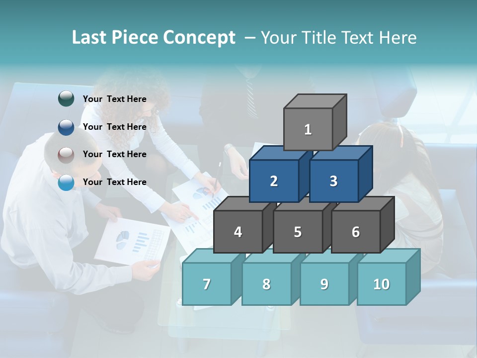 Business Male Teamwork PowerPoint Template
