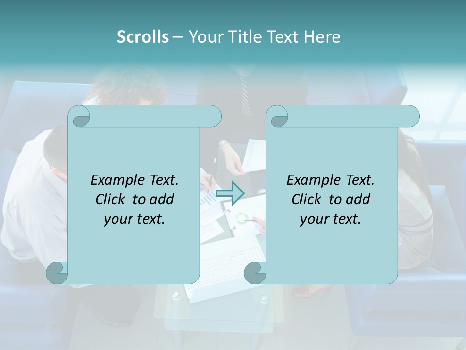 Business Male Teamwork PowerPoint Template
