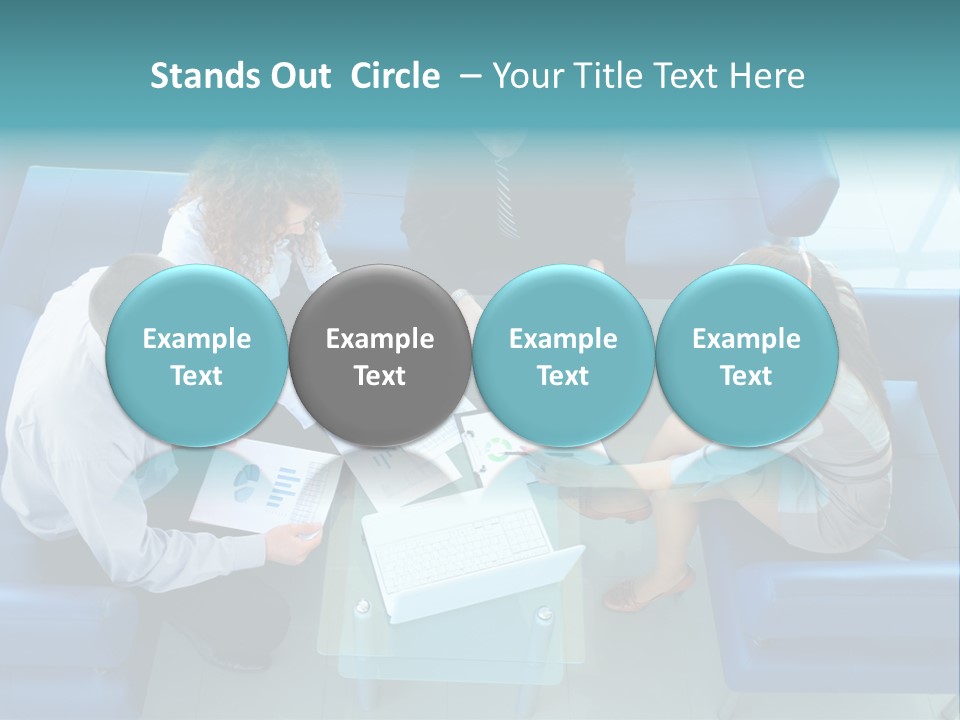 Business Male Teamwork PowerPoint Template