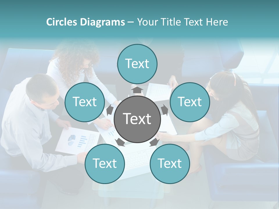 Business Male Teamwork PowerPoint Template