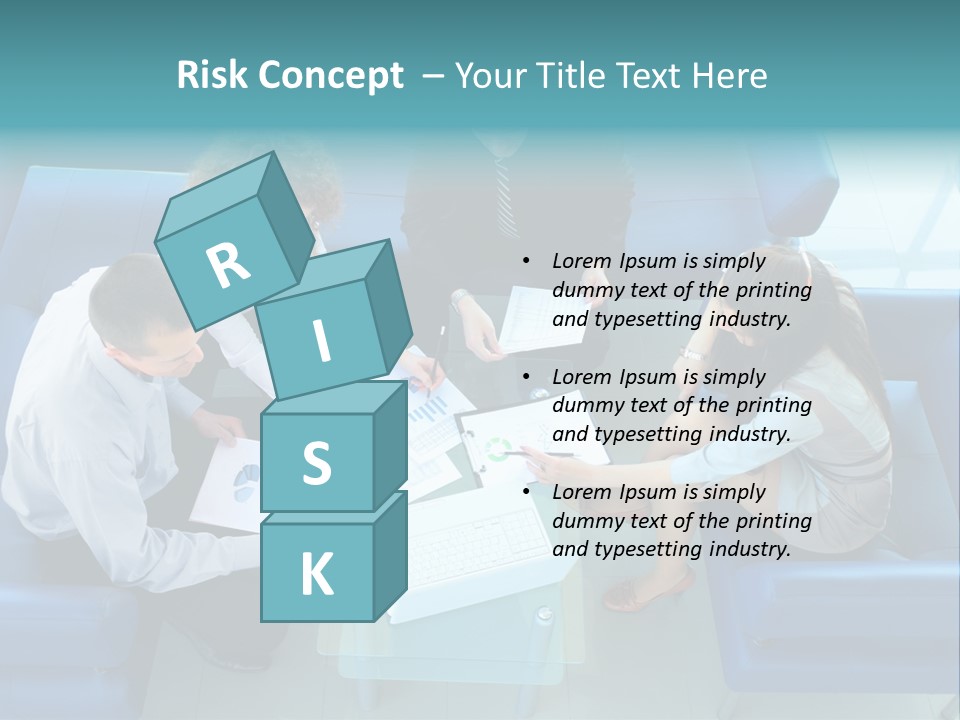 Business Male Teamwork PowerPoint Template