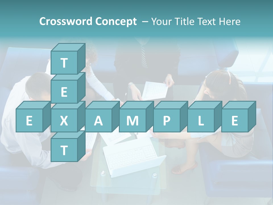 Business Male Teamwork PowerPoint Template