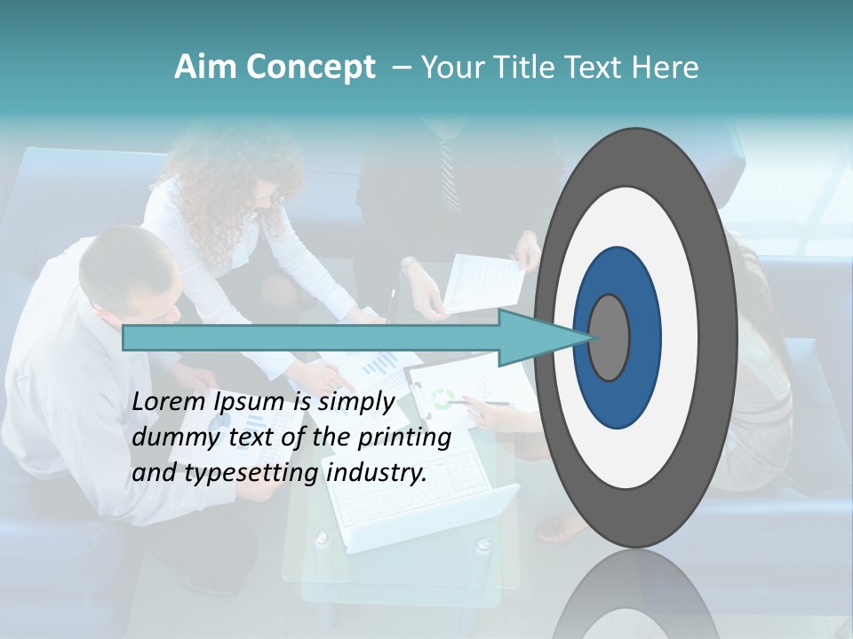 Business Male Teamwork PowerPoint Template