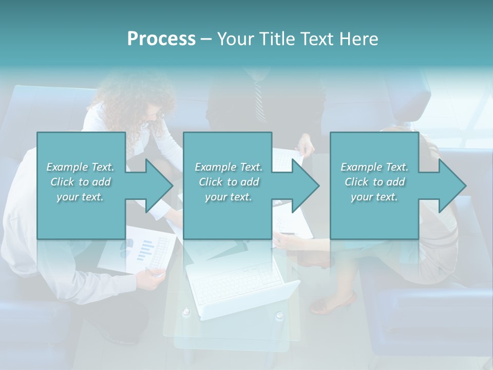 Business Male Teamwork PowerPoint Template