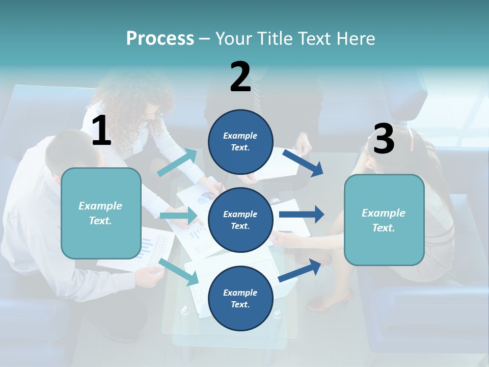 Business Male Teamwork PowerPoint Template