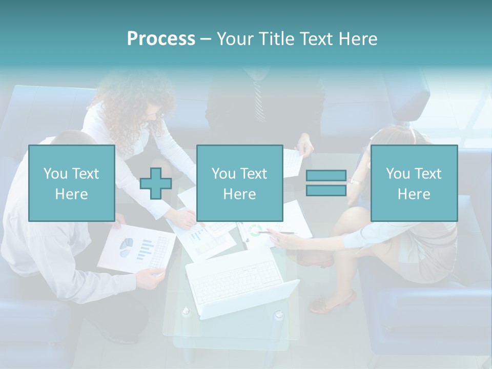 Business Male Teamwork PowerPoint Template