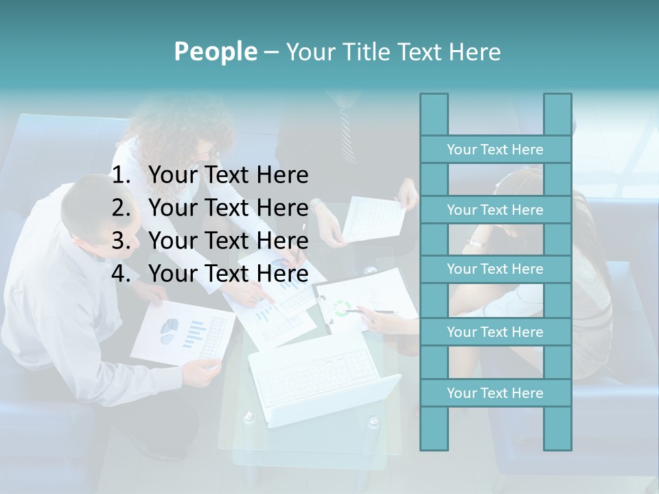 Business Male Teamwork PowerPoint Template