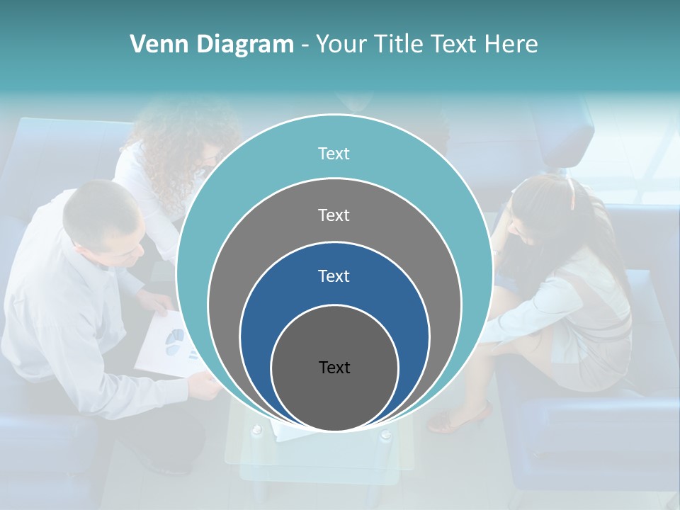 Business Male Teamwork PowerPoint Template