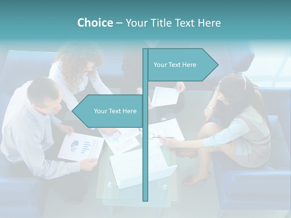 Business Male Teamwork PowerPoint Template