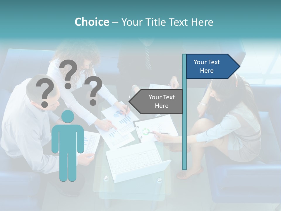 Business Male Teamwork PowerPoint Template