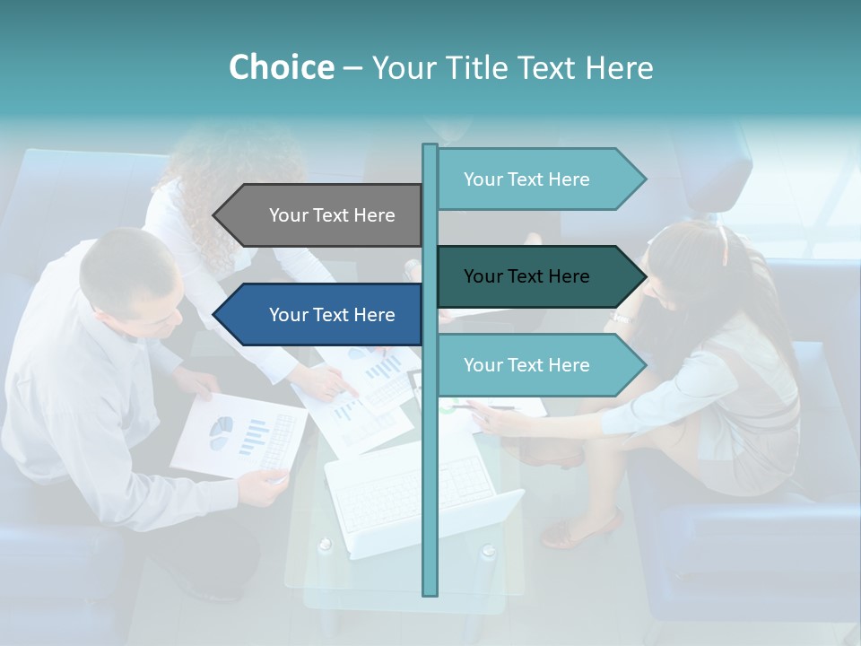 Business Male Teamwork PowerPoint Template