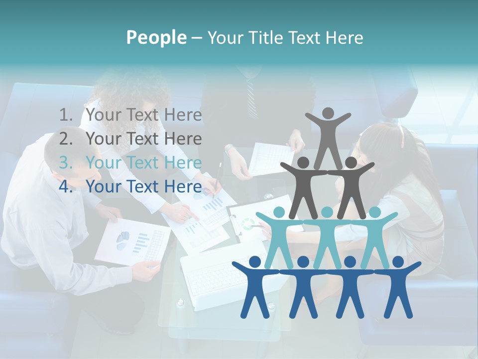 Business Male Teamwork PowerPoint Template