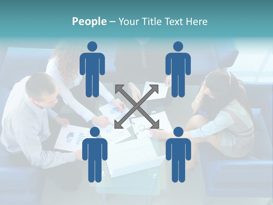 Business Male Teamwork PowerPoint Template