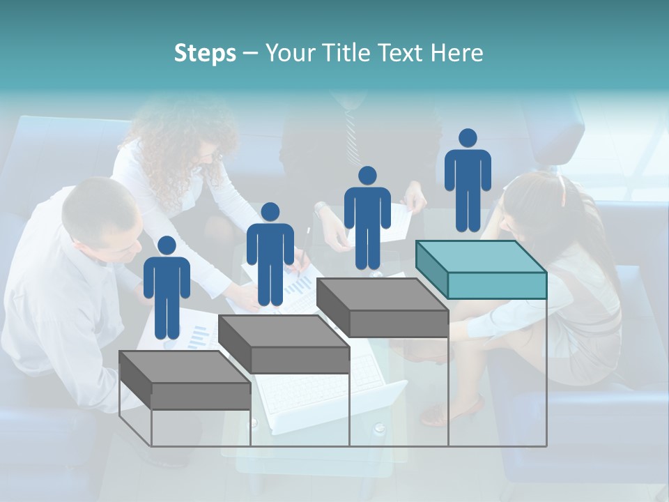 Business Male Teamwork PowerPoint Template