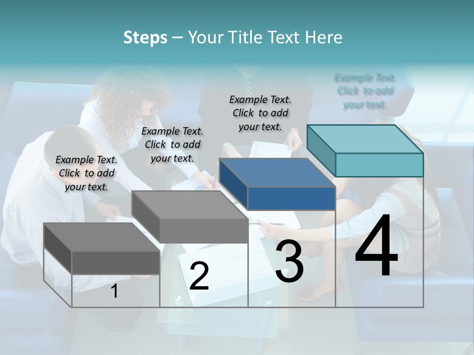 Business Male Teamwork PowerPoint Template