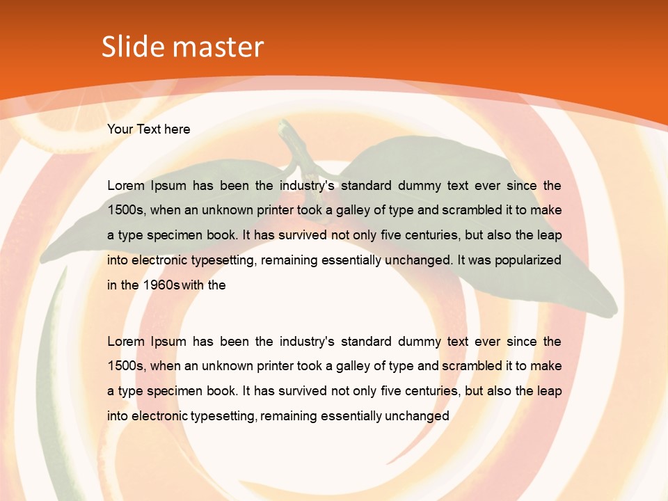 Nature Abstract Food PowerPoint Template