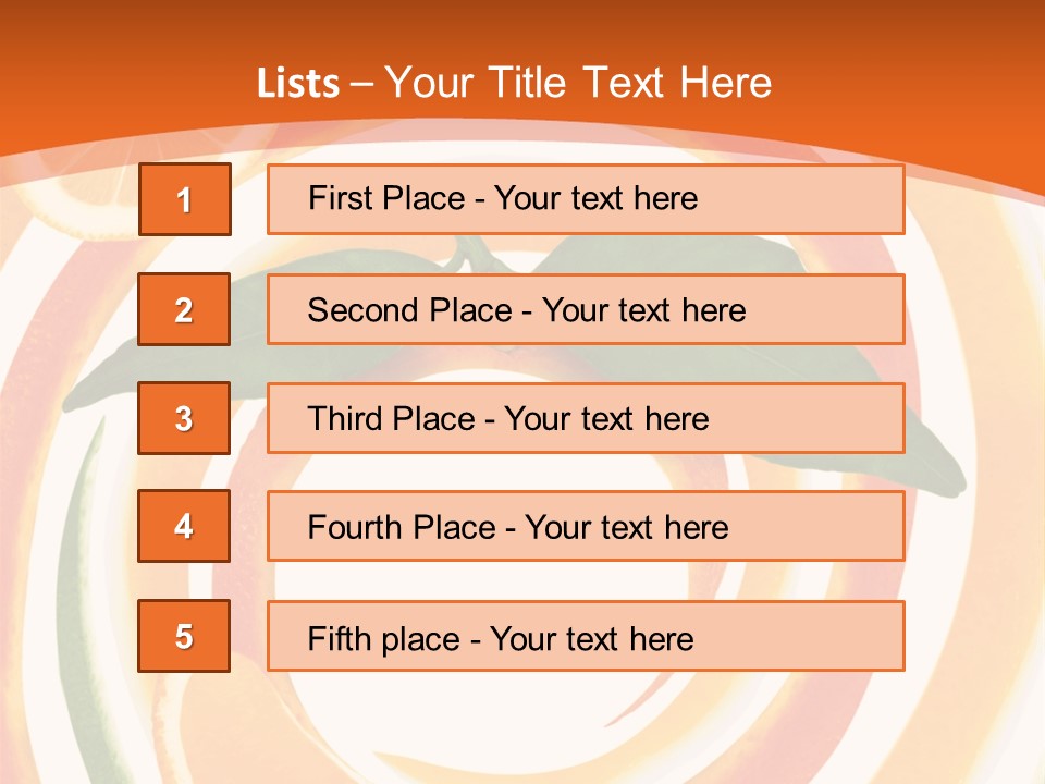 Nature Abstract Food PowerPoint Template