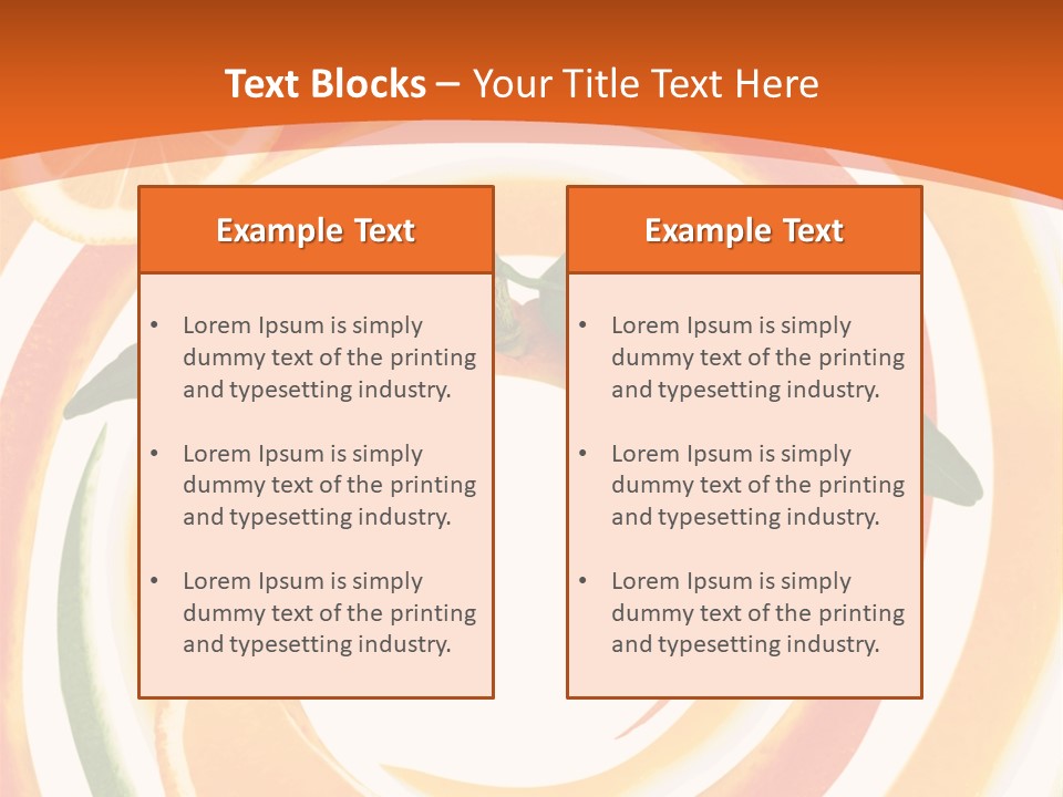 Nature Abstract Food PowerPoint Template