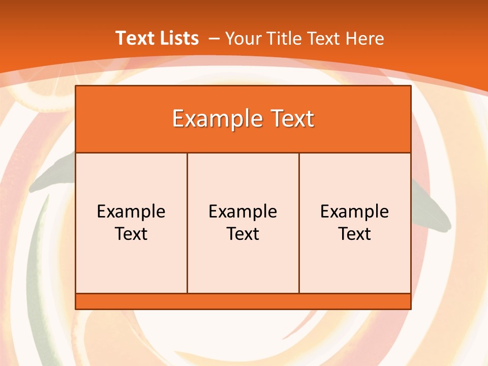 Nature Abstract Food PowerPoint Template
