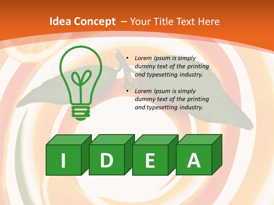 Nature Abstract Food PowerPoint Template