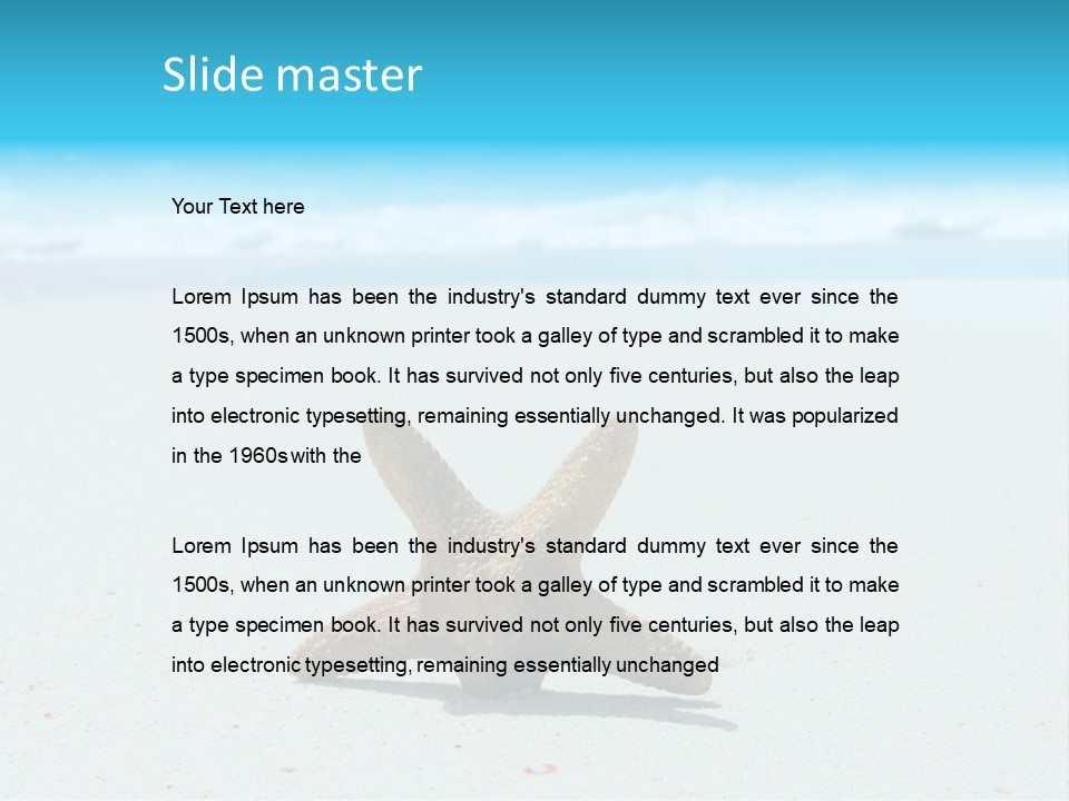 Copy Waves Close PowerPoint Template