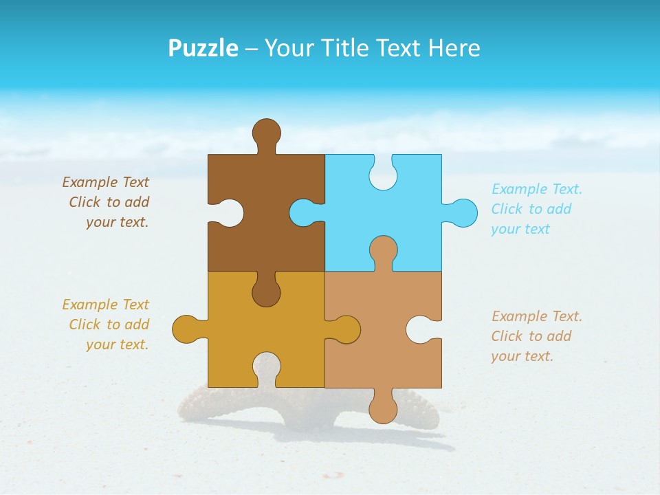 Copy Waves Close PowerPoint Template