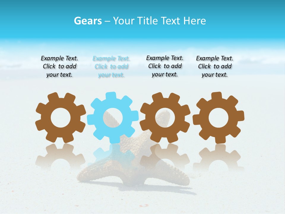 Copy Waves Close PowerPoint Template