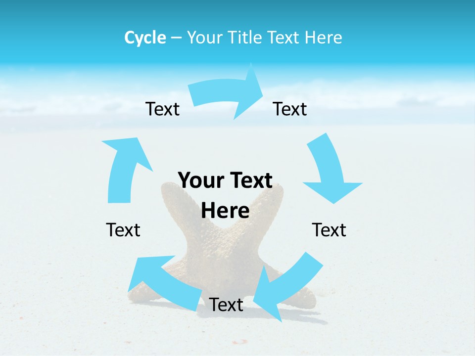 Copy Waves Close PowerPoint Template