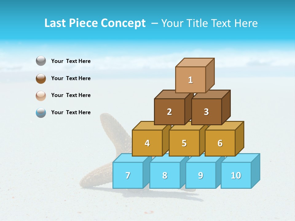 Copy Waves Close PowerPoint Template