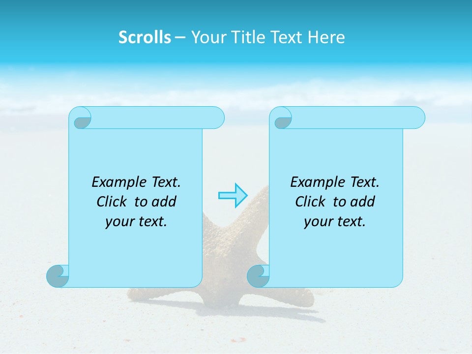 Copy Waves Close PowerPoint Template