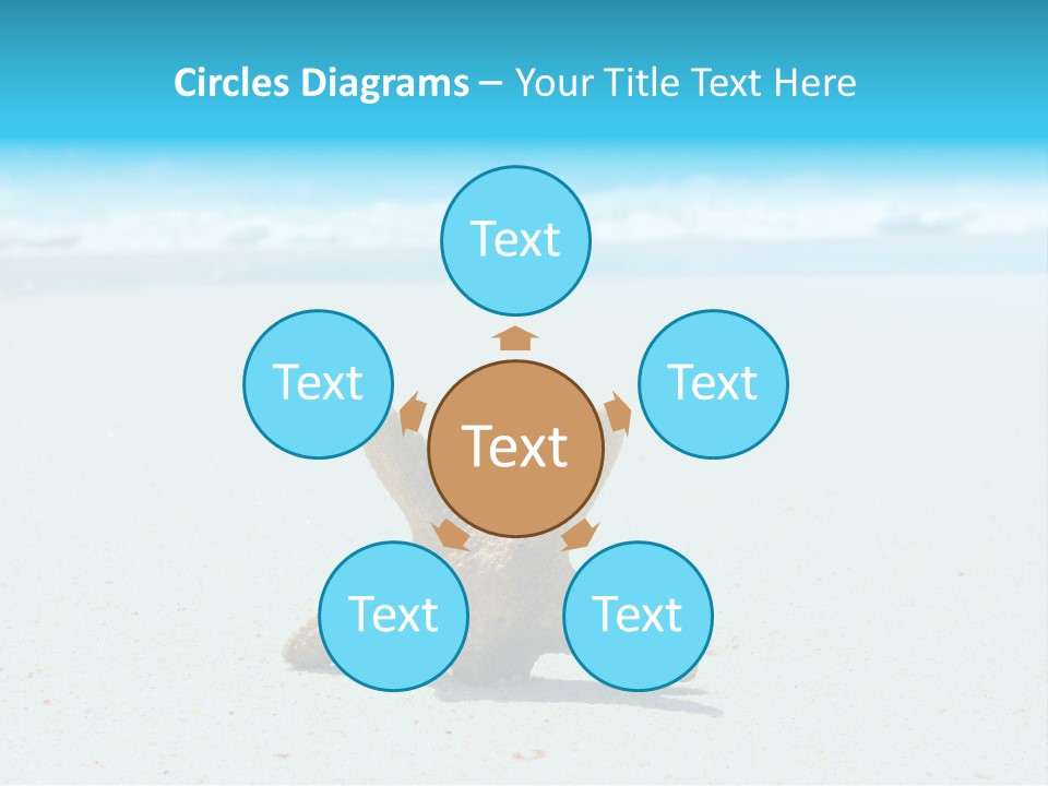 Copy Waves Close PowerPoint Template