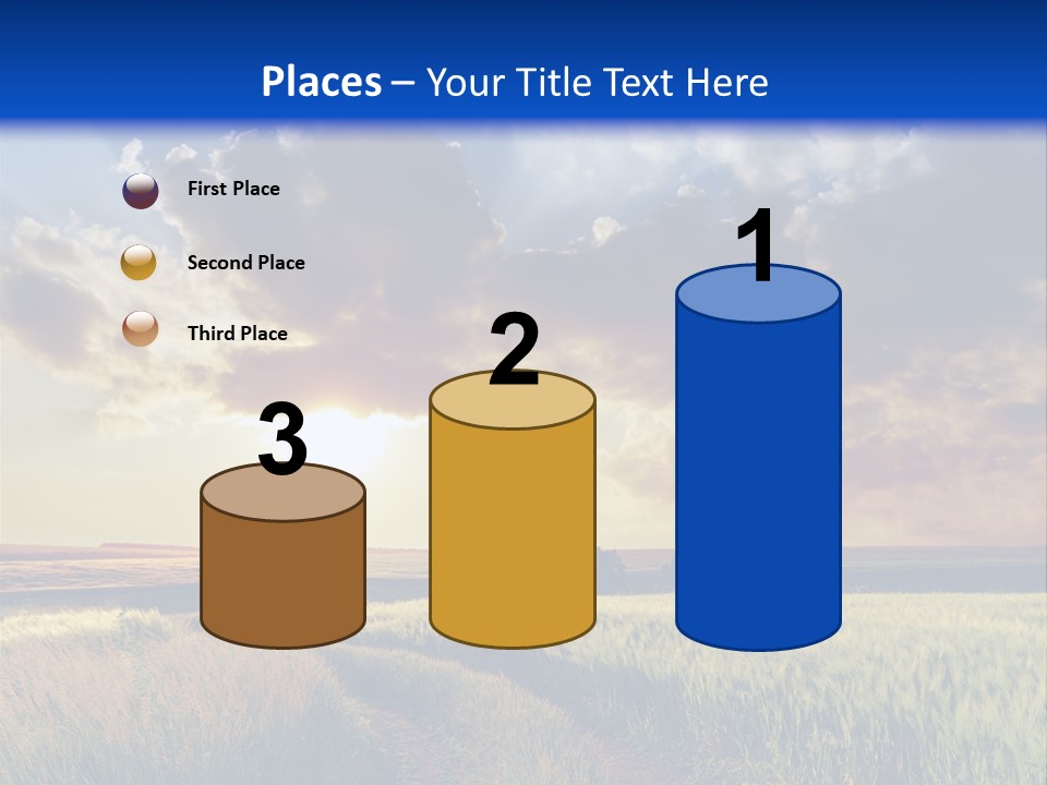 Farmland Sunshine Red PowerPoint Template