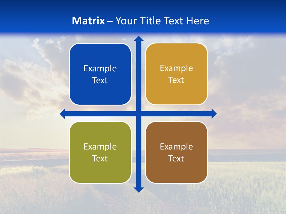 Farmland Sunshine Red PowerPoint Template