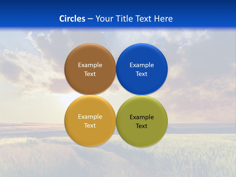 Farmland Sunshine Red PowerPoint Template