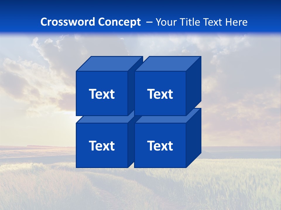 Farmland Sunshine Red PowerPoint Template