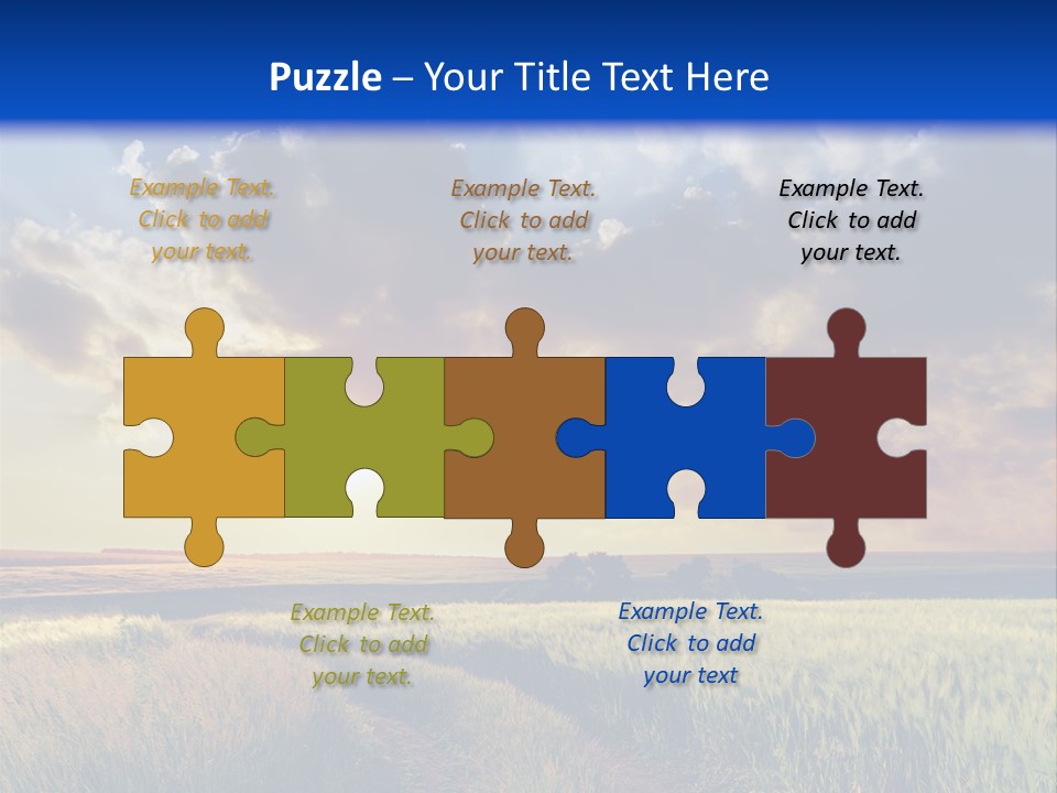 Farmland Sunshine Red PowerPoint Template