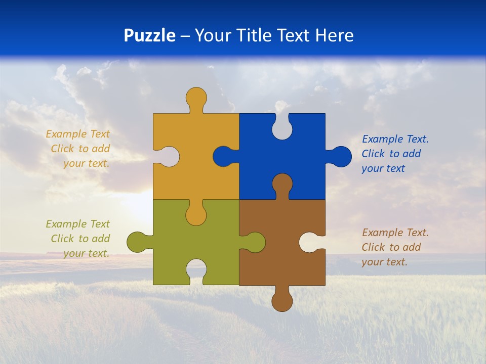 Farmland Sunshine Red PowerPoint Template