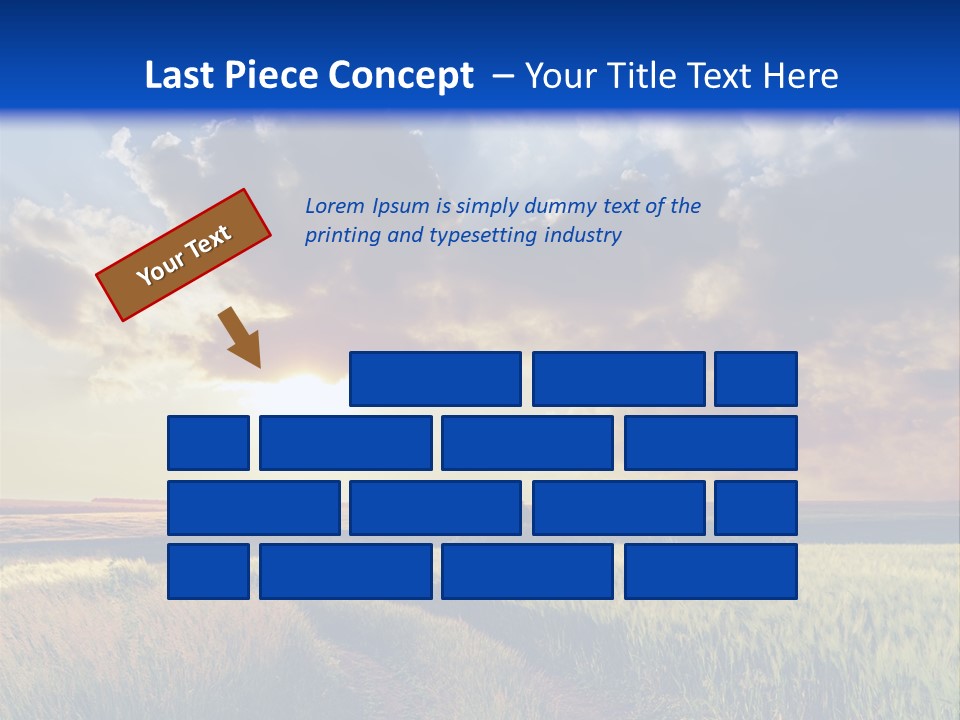 Farmland Sunshine Red PowerPoint Template