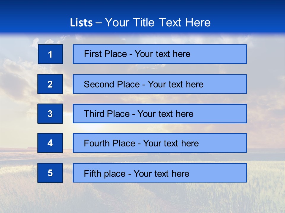 Farmland Sunshine Red PowerPoint Template