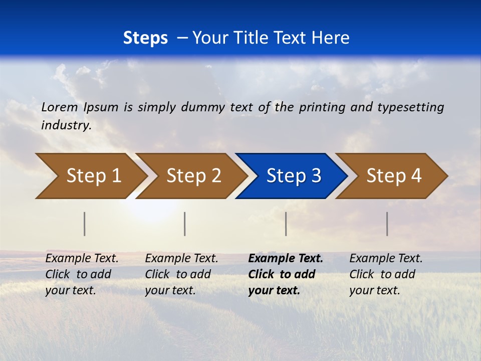 Farmland Sunshine Red PowerPoint Template