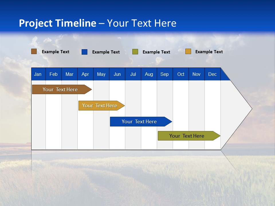 Farmland Sunshine Red PowerPoint Template