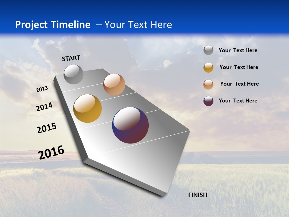 Farmland Sunshine Red PowerPoint Template