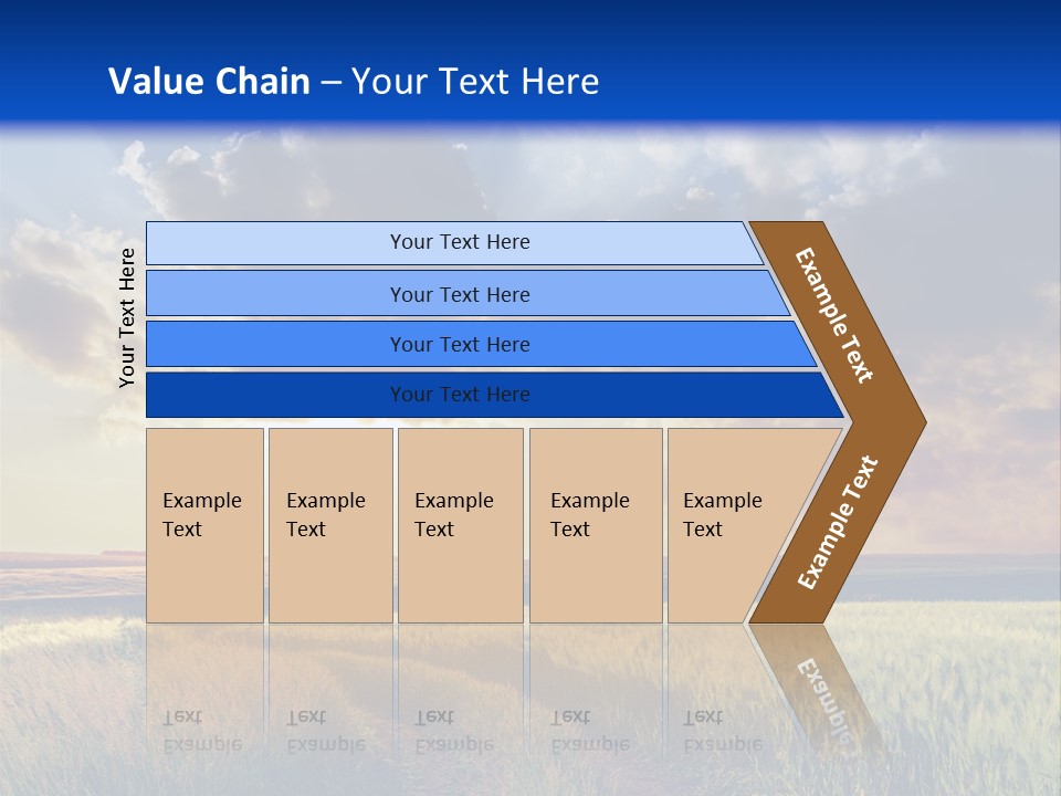 Farmland Sunshine Red PowerPoint Template