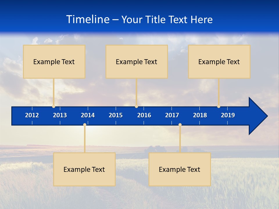 Farmland Sunshine Red PowerPoint Template