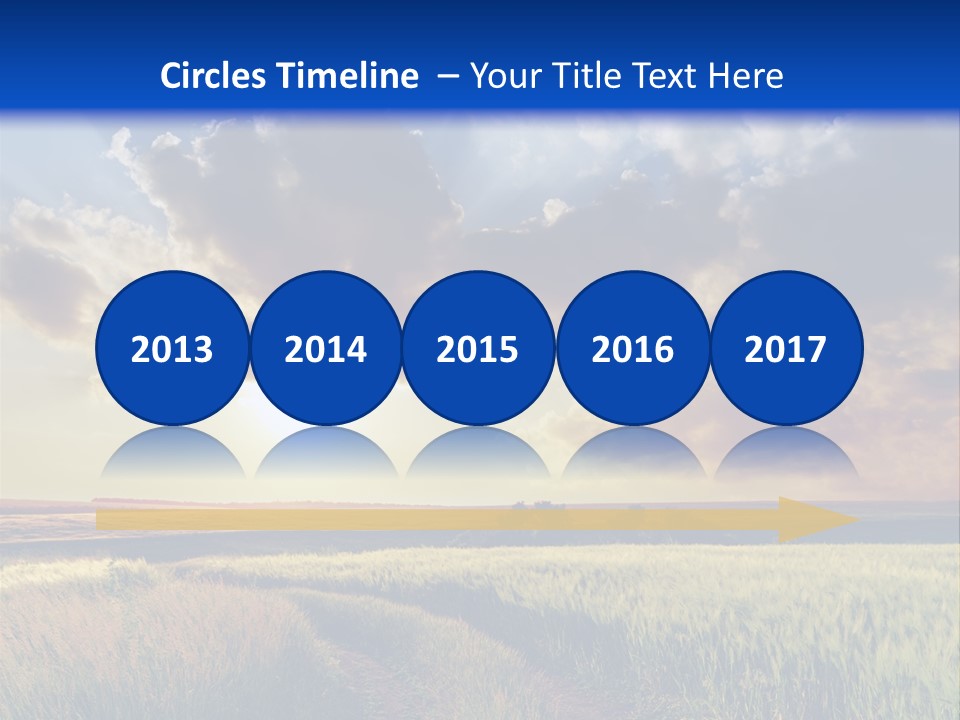 Farmland Sunshine Red PowerPoint Template