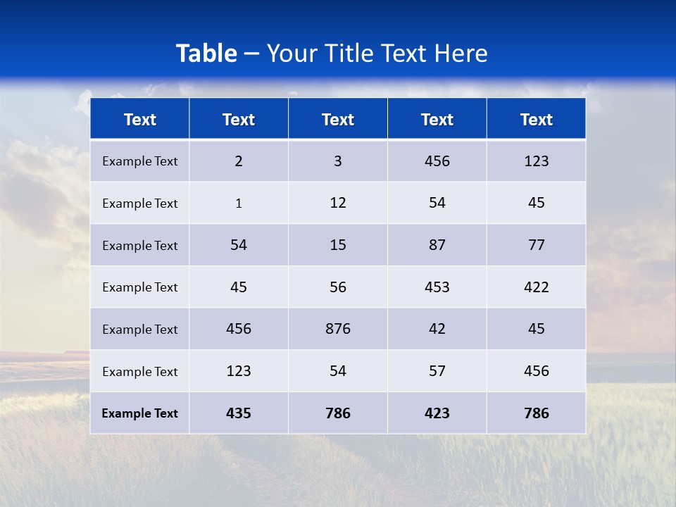 Farmland Sunshine Red PowerPoint Template