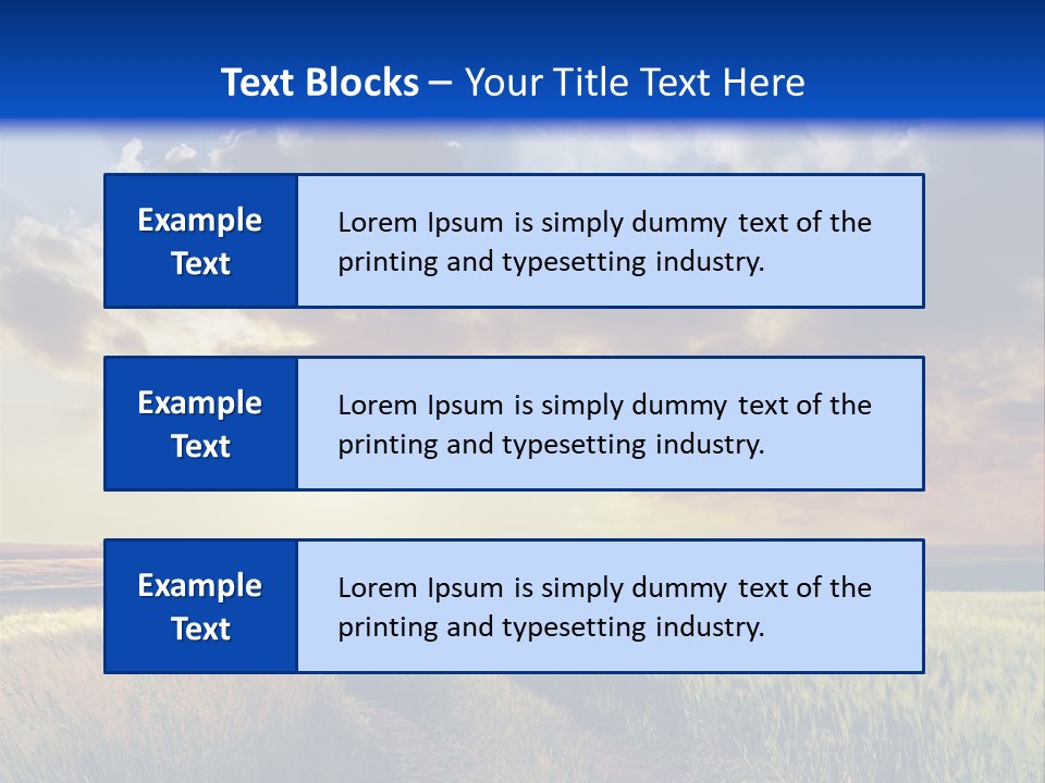 Farmland Sunshine Red PowerPoint Template