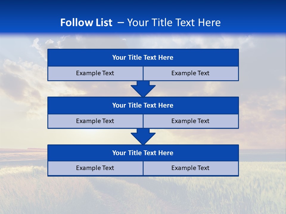 Farmland Sunshine Red PowerPoint Template